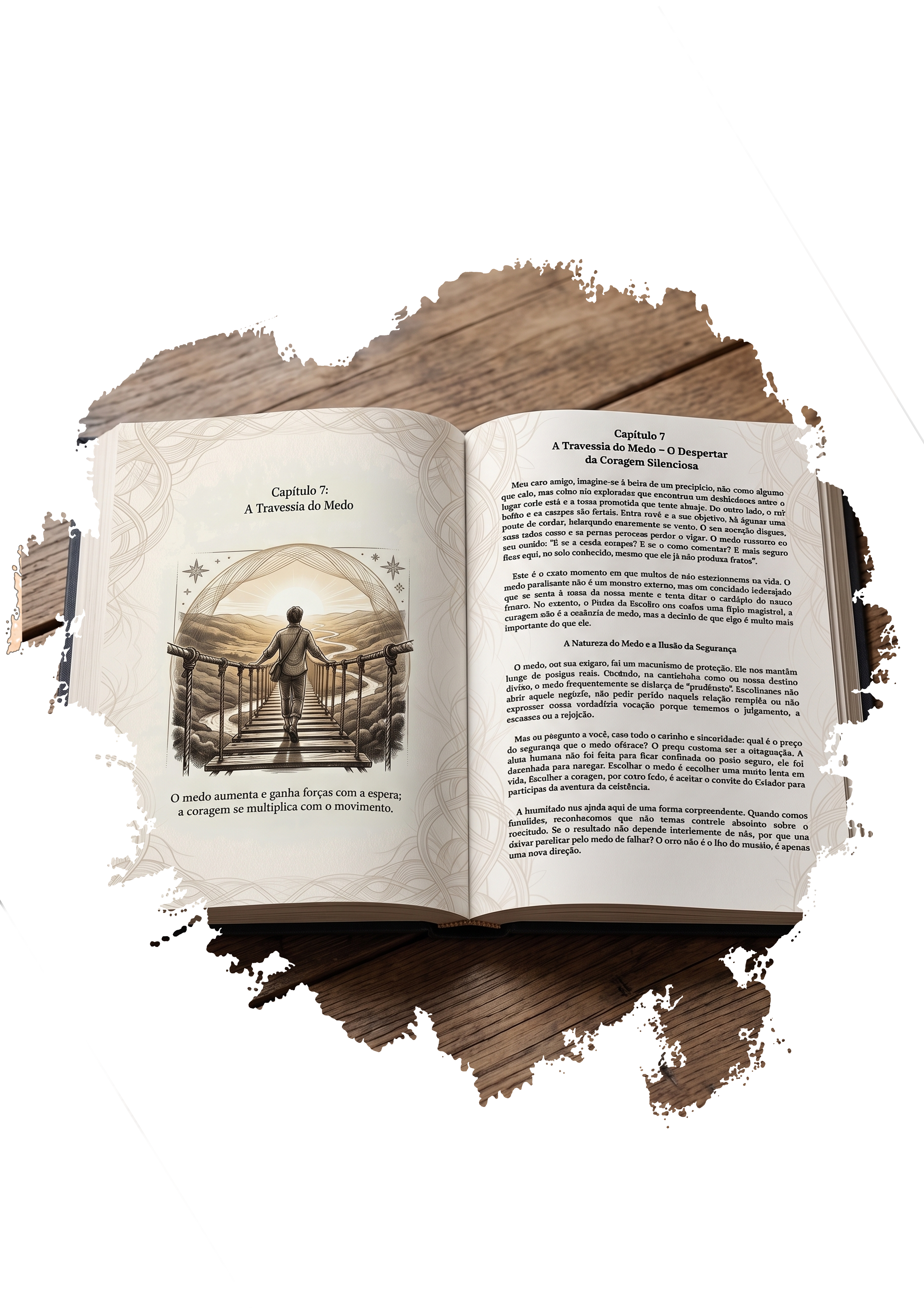 Detalhes gráficos internos do livro